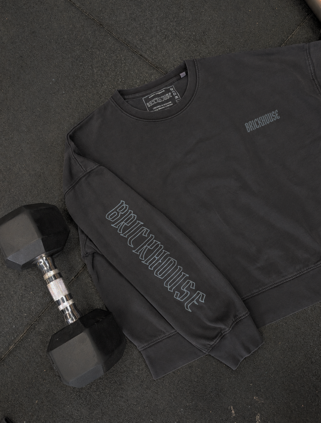 Signature Sweatshirt - Washed Black